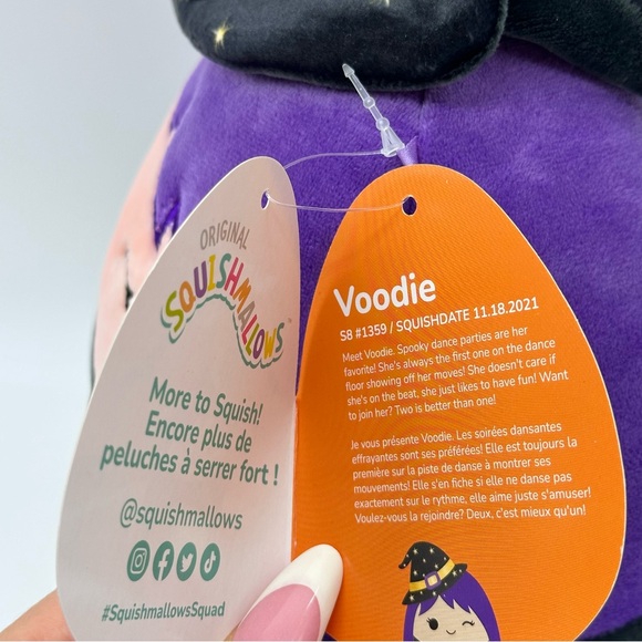 8” Squishmallows Voodie the Witch Halloween Plush Toy - Picture 3 of 5
